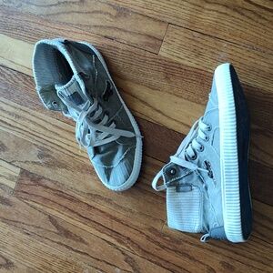 Blowfish distressed canvas high tops